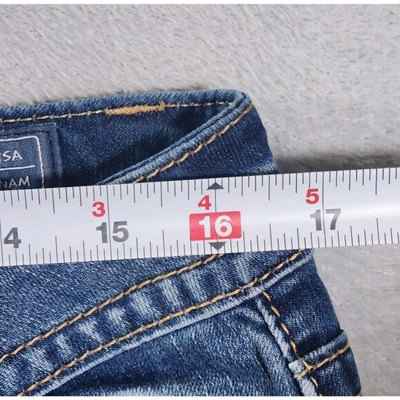 Miss Me Jeans Ankle Skinny Southwest Embroidered Stretch Medium Wash Womens 32 - Picture 13 of 14